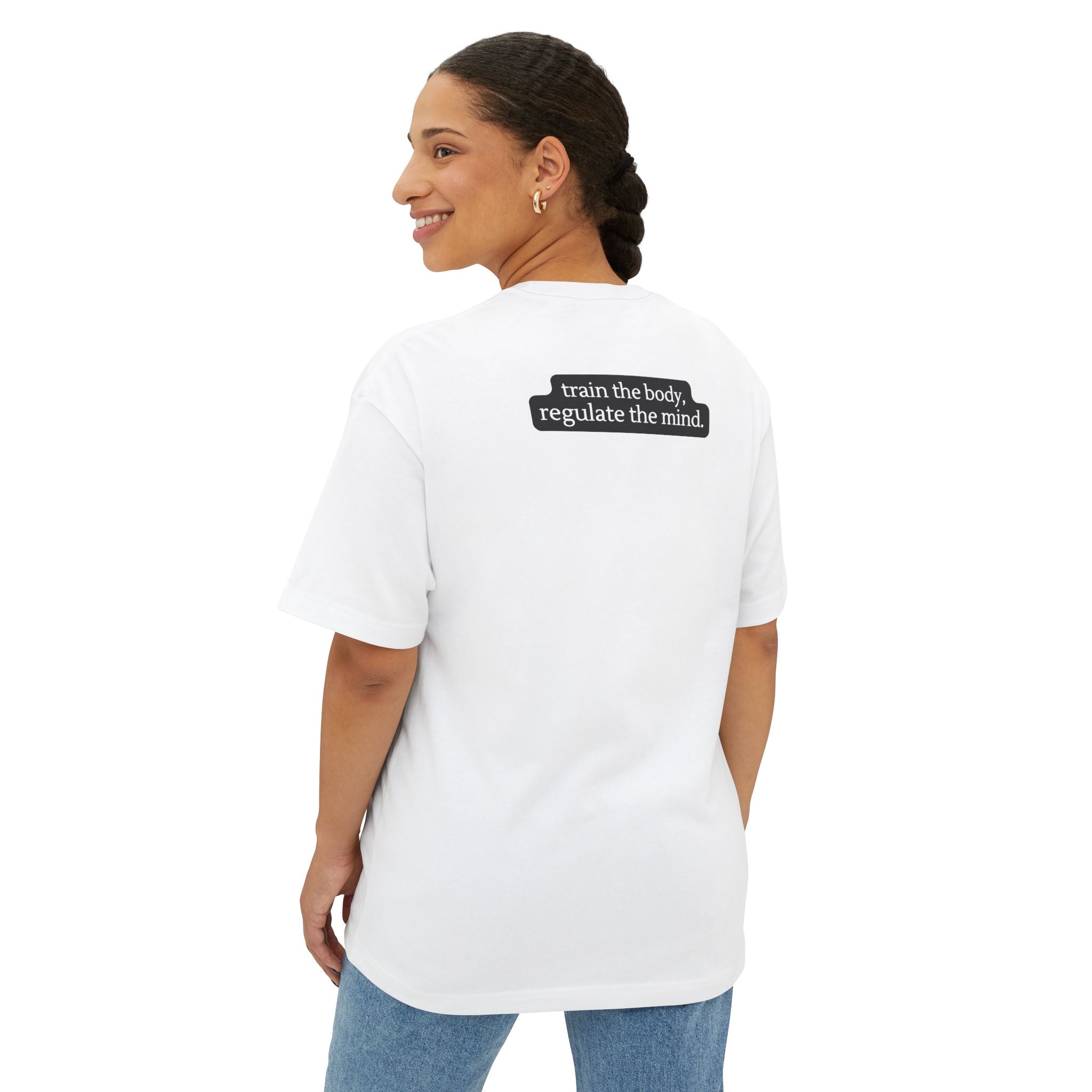 Master Your State Tee — Mindful Wellness Oversized Boxy T‑Shirt